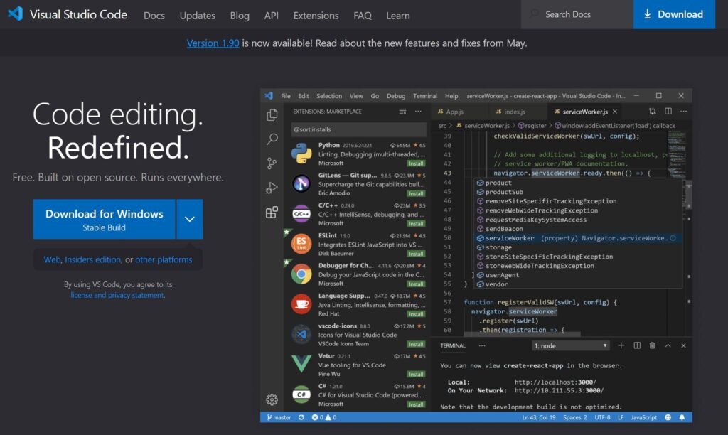 vscode-homepage